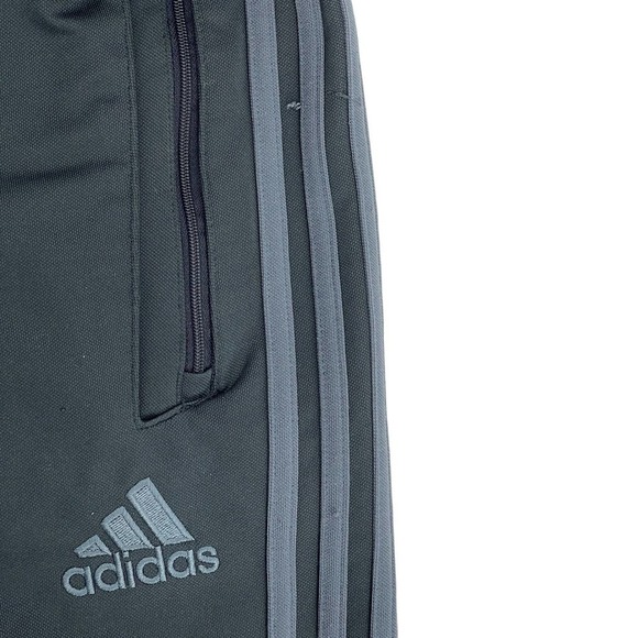 Adidas Kids Climacool Gray 3 Stripe Track Pants Size Large L - Picture 3 of 9